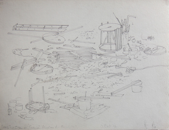 Construction Of Twain, 1980, 11x15"
