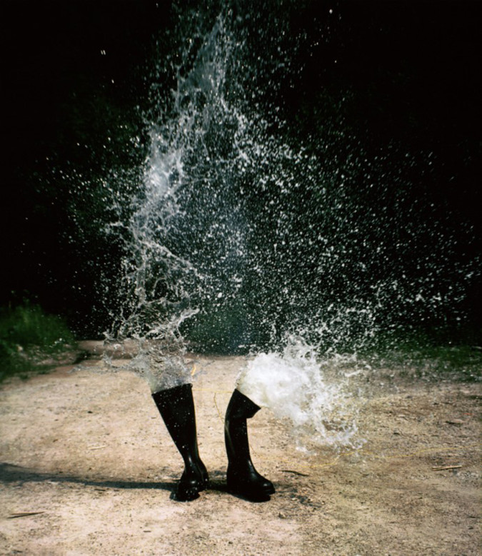Roman Signer Water Boots, 1986