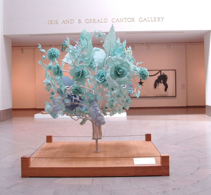 Bouquet, 2002, 105”x84”, aqua resin, fiberglass, thermoplastic; collection of the Brooklyn Museum