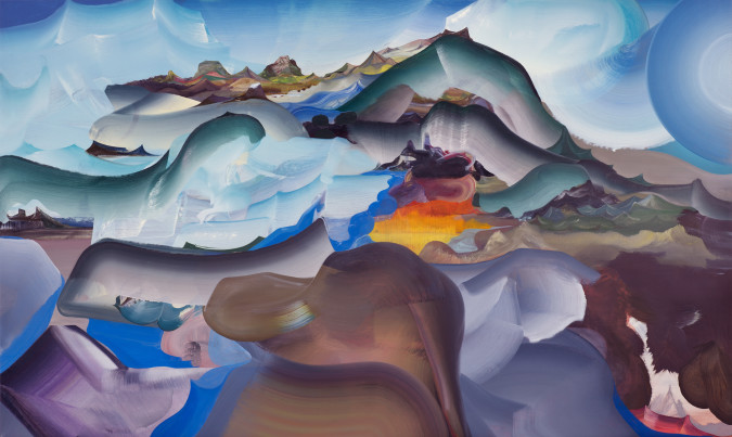 Elliott Green, Furnace Mountain, 2013, Oil on linen, 36" x 60"
