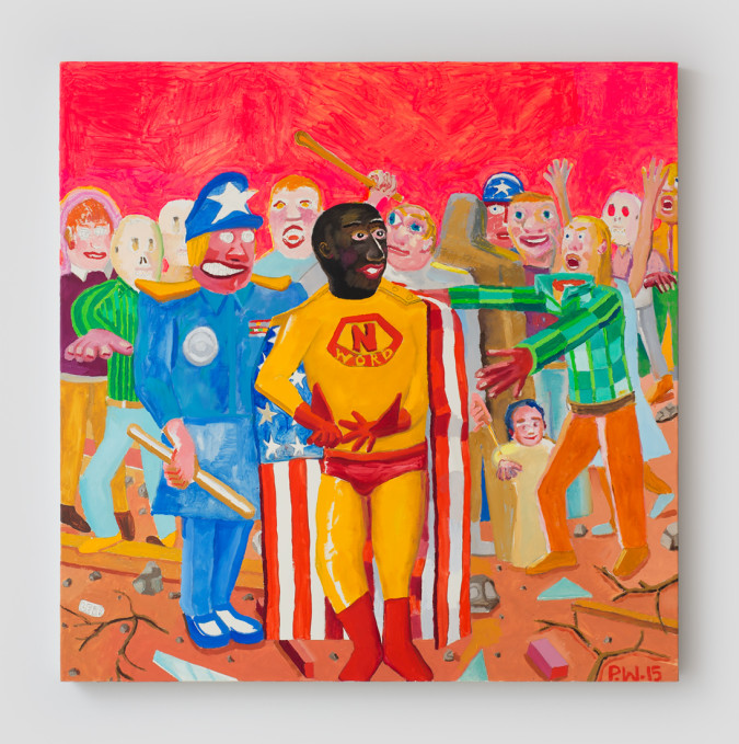 Peter Williams, The Arrival, 2015, Oil on canvas, 30 x 30 inches