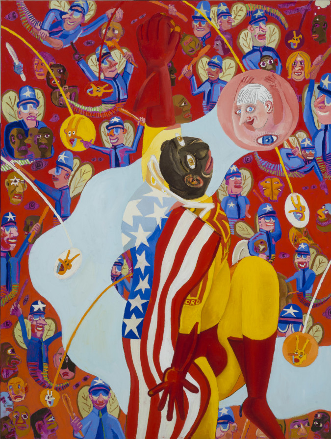 Peter Williams, Flag Day, 2015, Oil on canvas, 48 x 36 inches