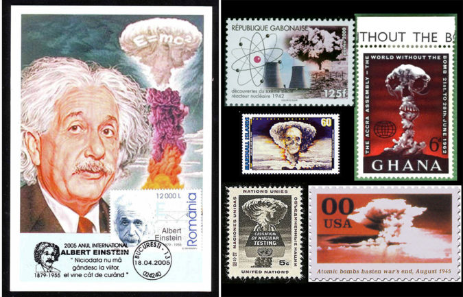 Romania, 2005 - Einstein République Gabonaise, 2000 - Nuclear Reactor Discoveries 1942 Ghana, 1962 - The Accra Assembly - The World without the Bomb Marshall Island - Skull Bomb United Nations - Cessation of Nuclear Testing USA, Atomic Bomb hasten war’s end, August 1945