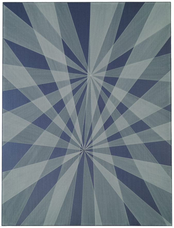 Poles Apart, July 25, 2016, acrylic on linen, 24 x 18 inches
