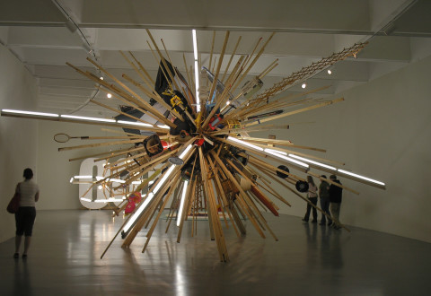 Bjorn Dhalem, Black Hole, 2005, approximately 22' x 22' x 22'