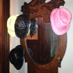 Matt Freedman, Hats (2012), Plaster and sign paint on existing hat rack, Dimensions variable, Not for sale