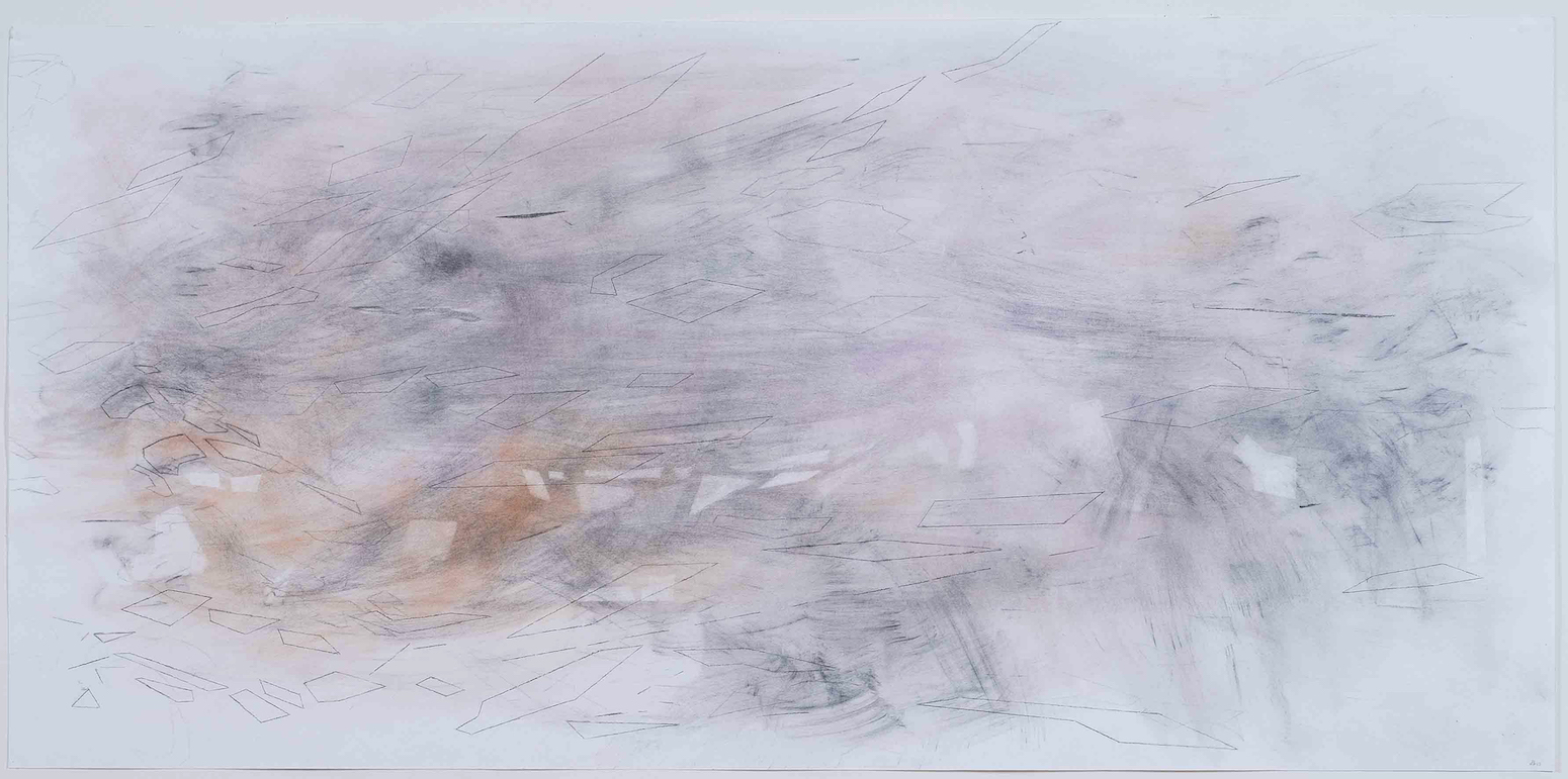 Fig 3: Dineke Blom Untitled, after Jacob van Loo, 2013, 171 x 83 cm, charcoal, pastel crayon, pencil on paper